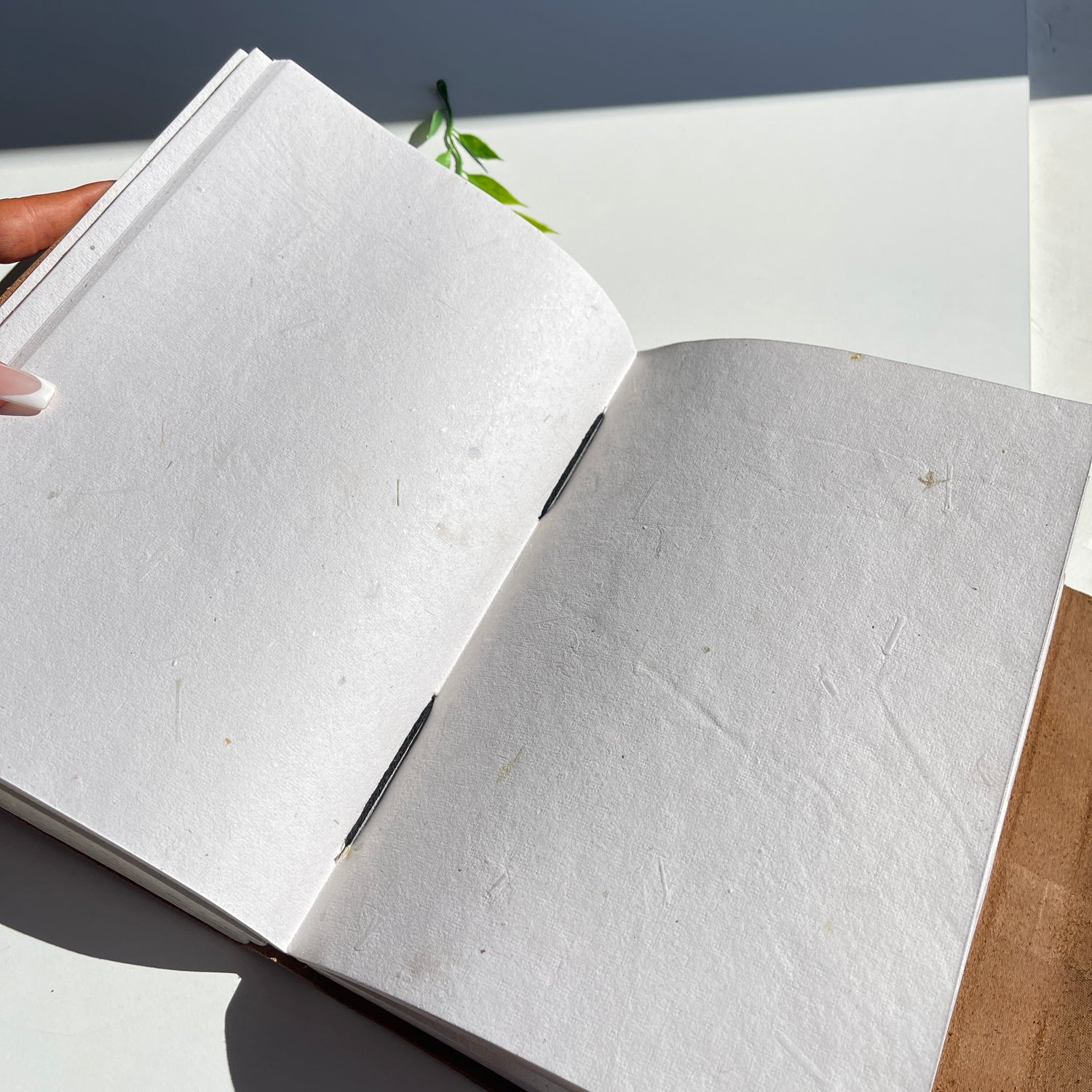 Leather Suede Book Journal Mustard