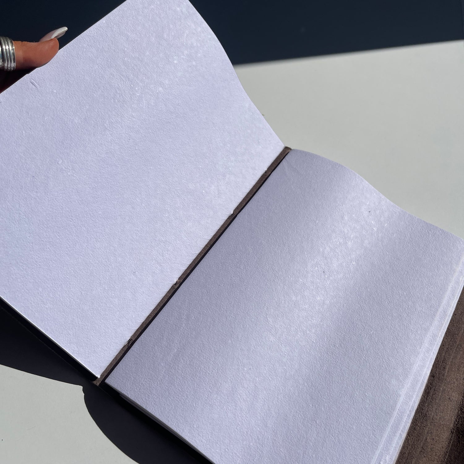 Leather Suede Book Journal Chocolate