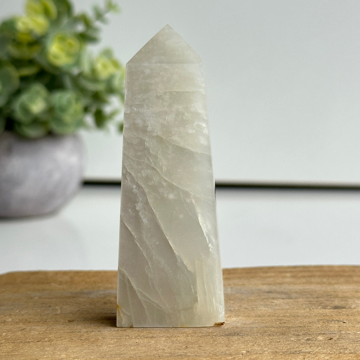 Moonstone Obelisk 8.2cm