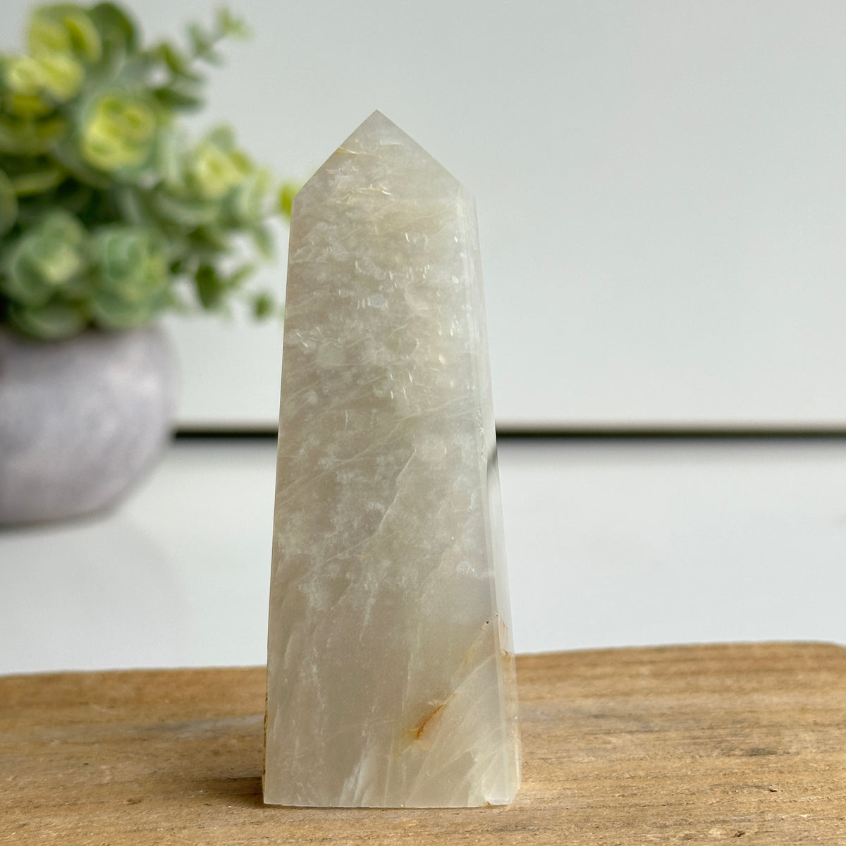 Moonstone Obelisk 8.2cm