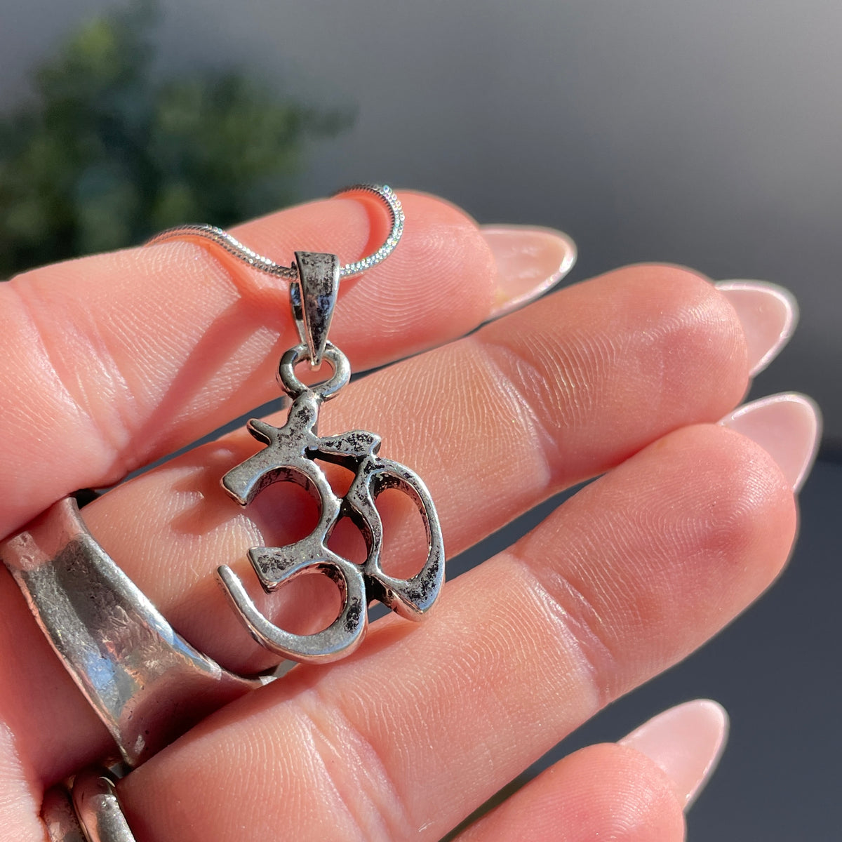 Silver Om Pendant