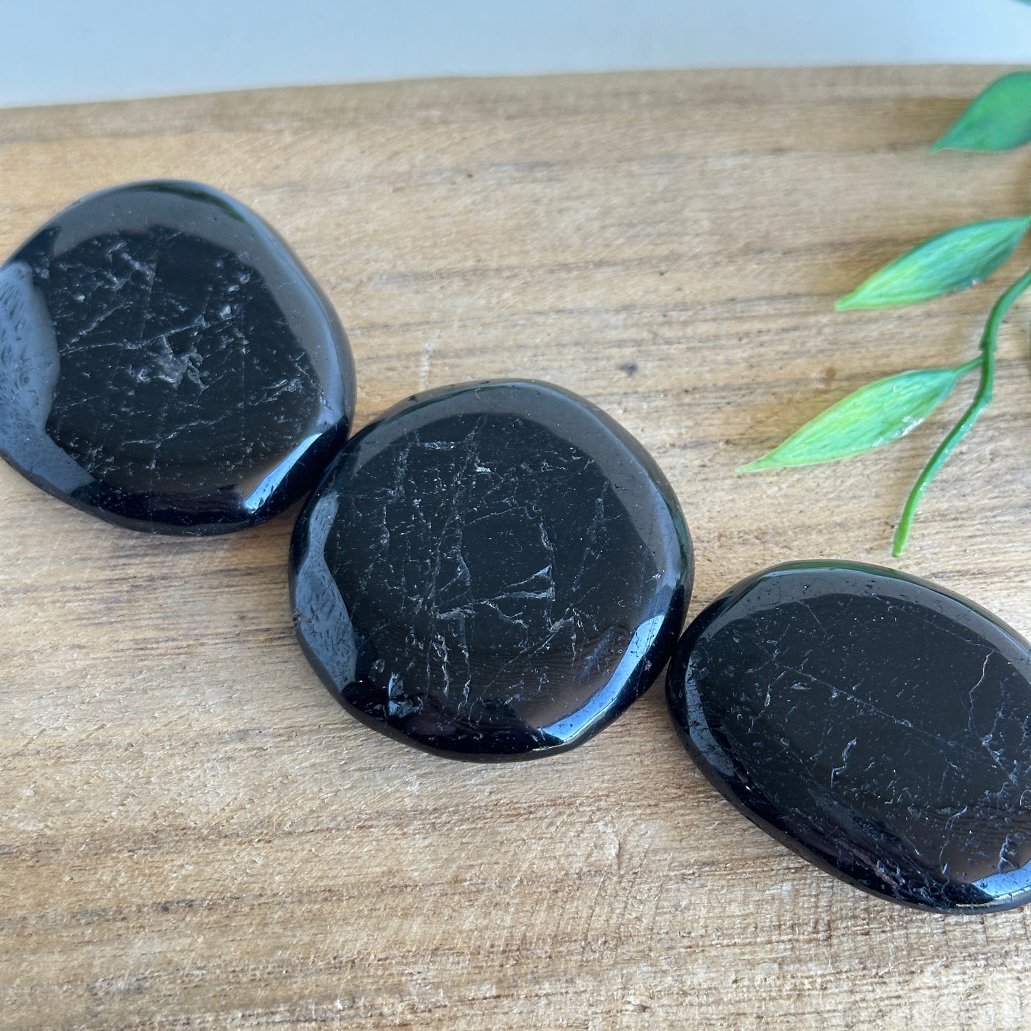 Black Tourmaline Flat Stone XL Bra Buddy