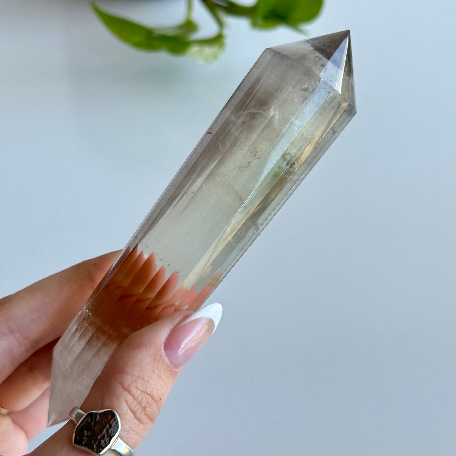 Smoky Quartz Vogel 14cm