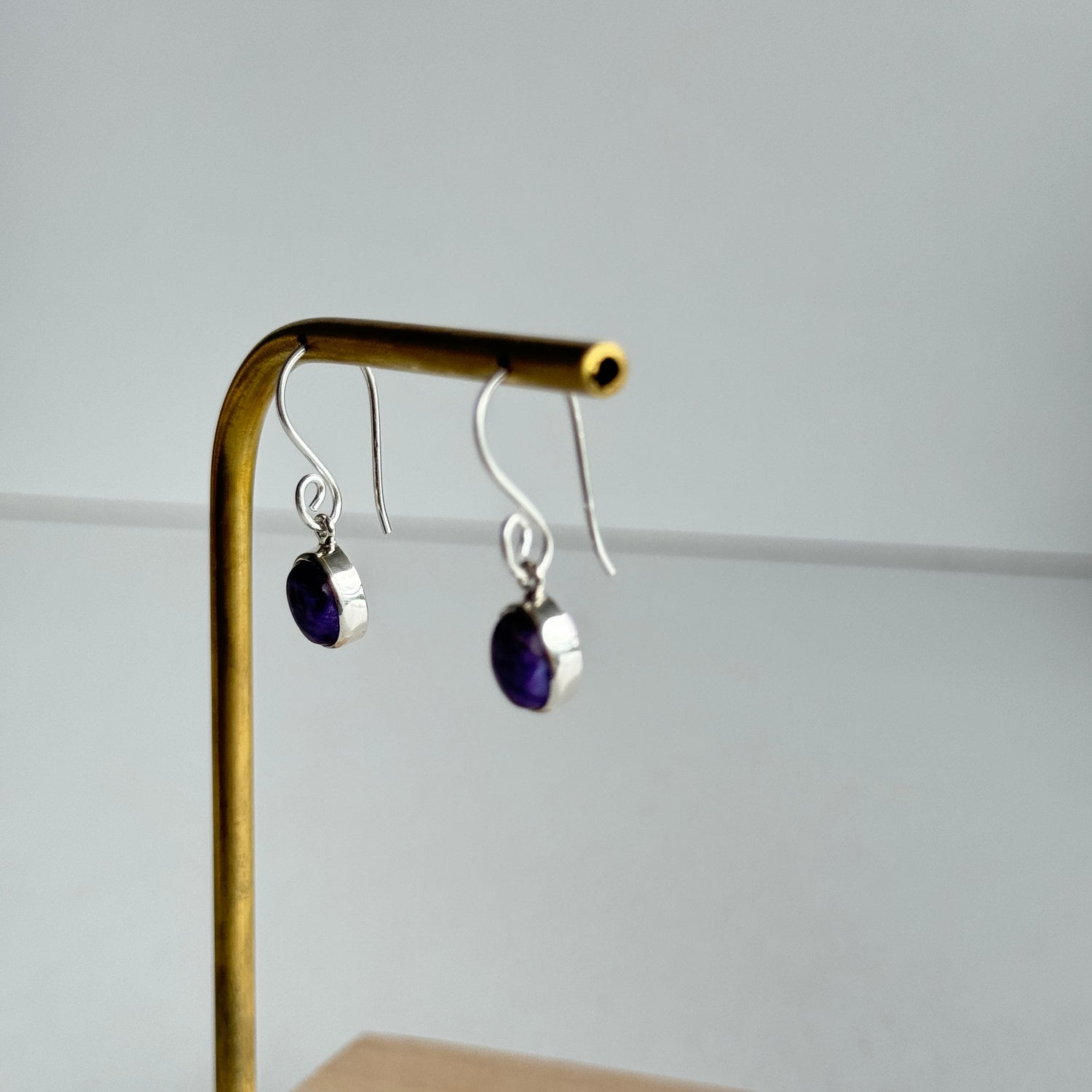 Charoite Oval Earrings 019
