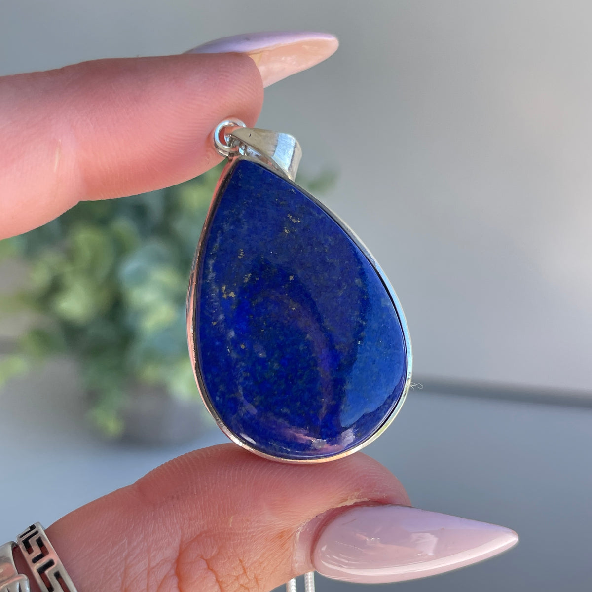 Lapis Lazuli Teardrop Pendant