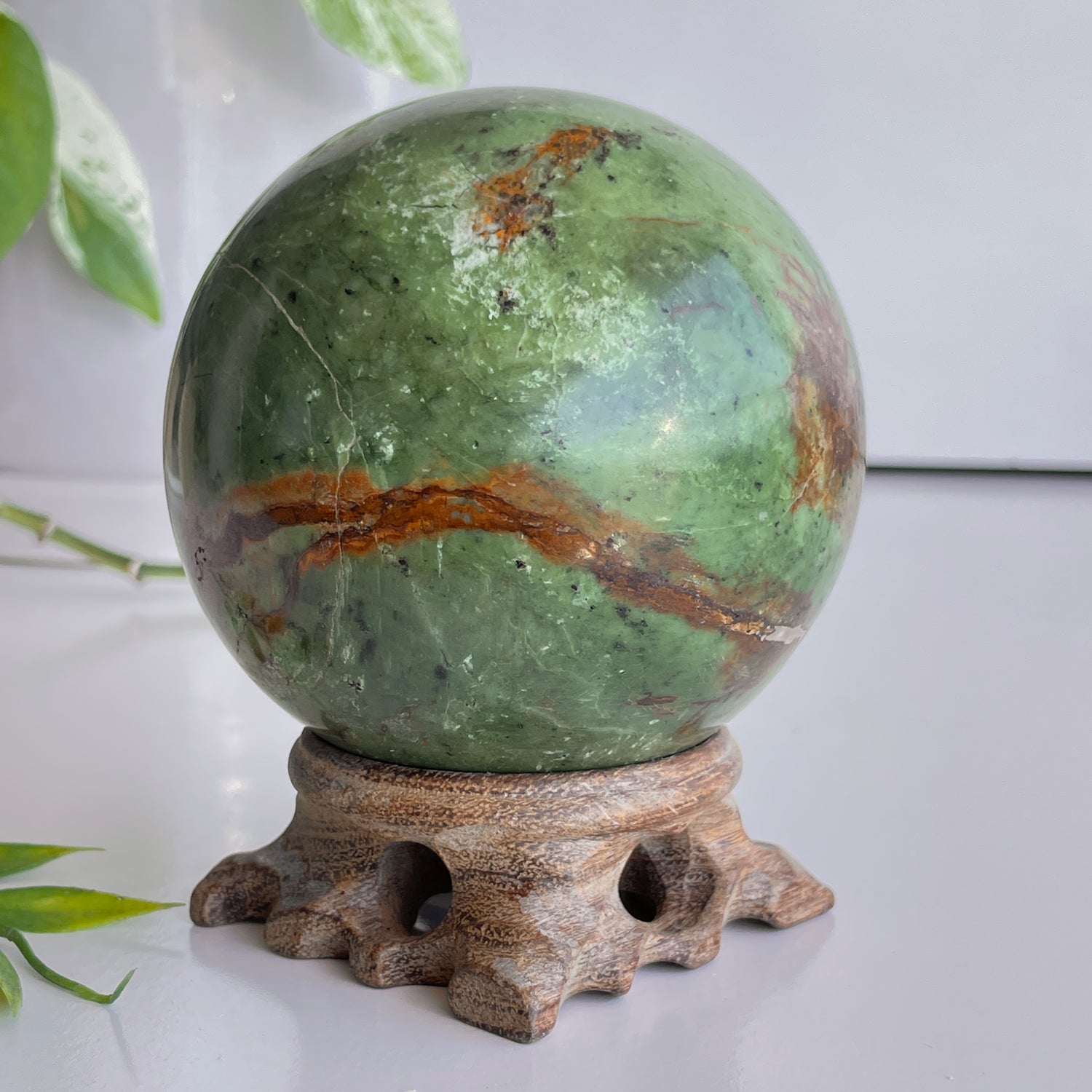 Prase Jasper Sphere 8.7cm