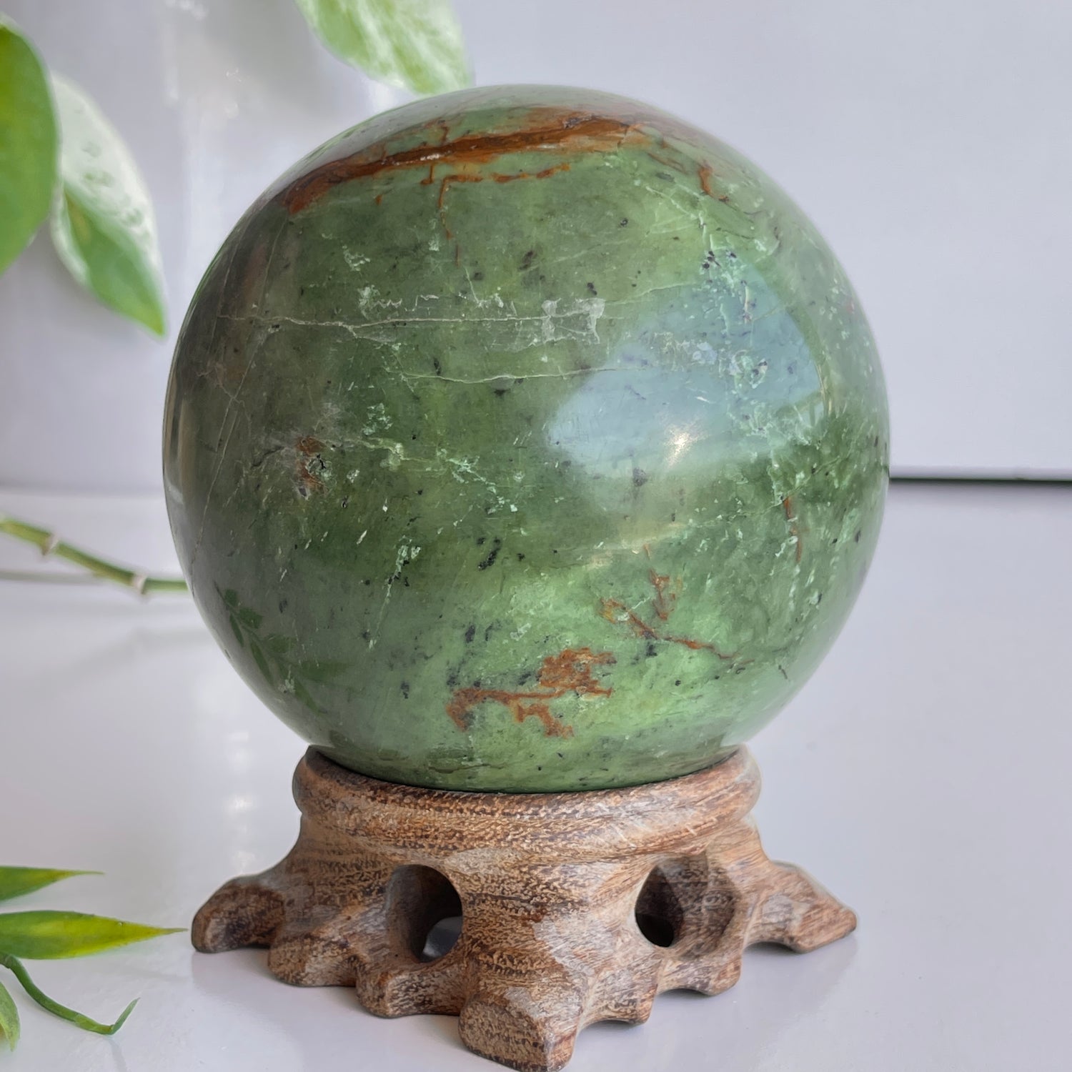 Prase Jasper Sphere 8.7cm
