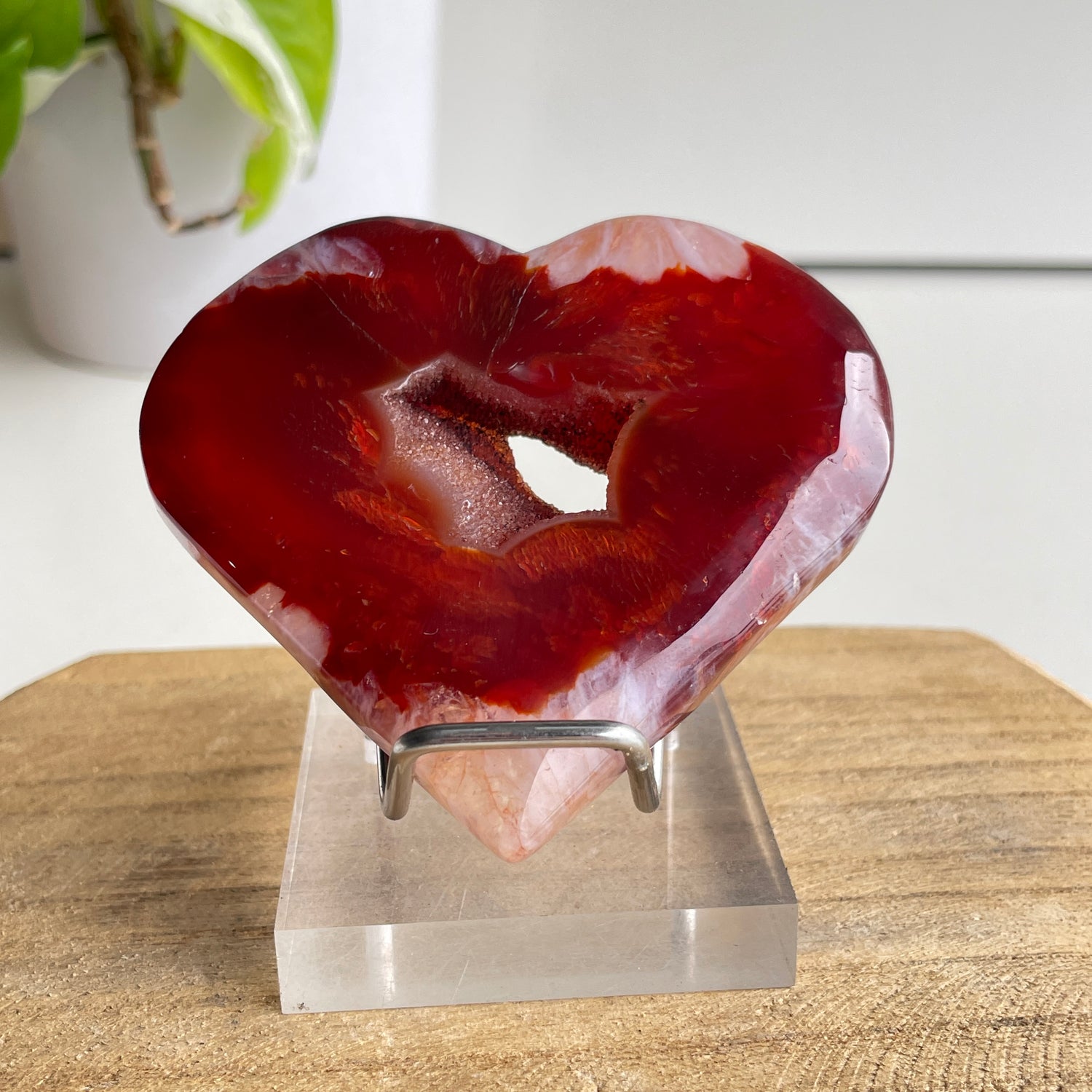 Carnelian Heart 7.7cm