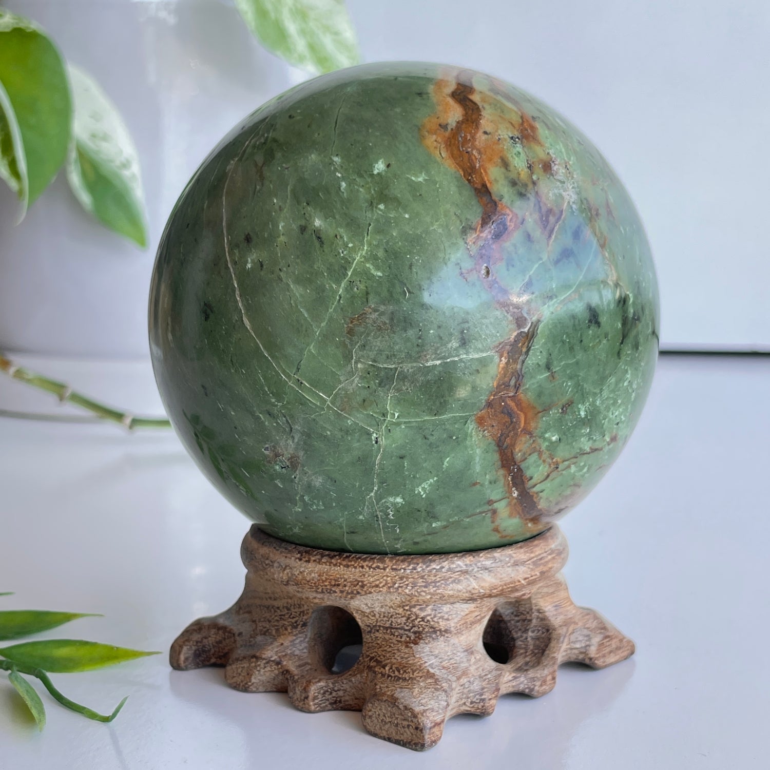 Prase Jasper Sphere 8.7cm