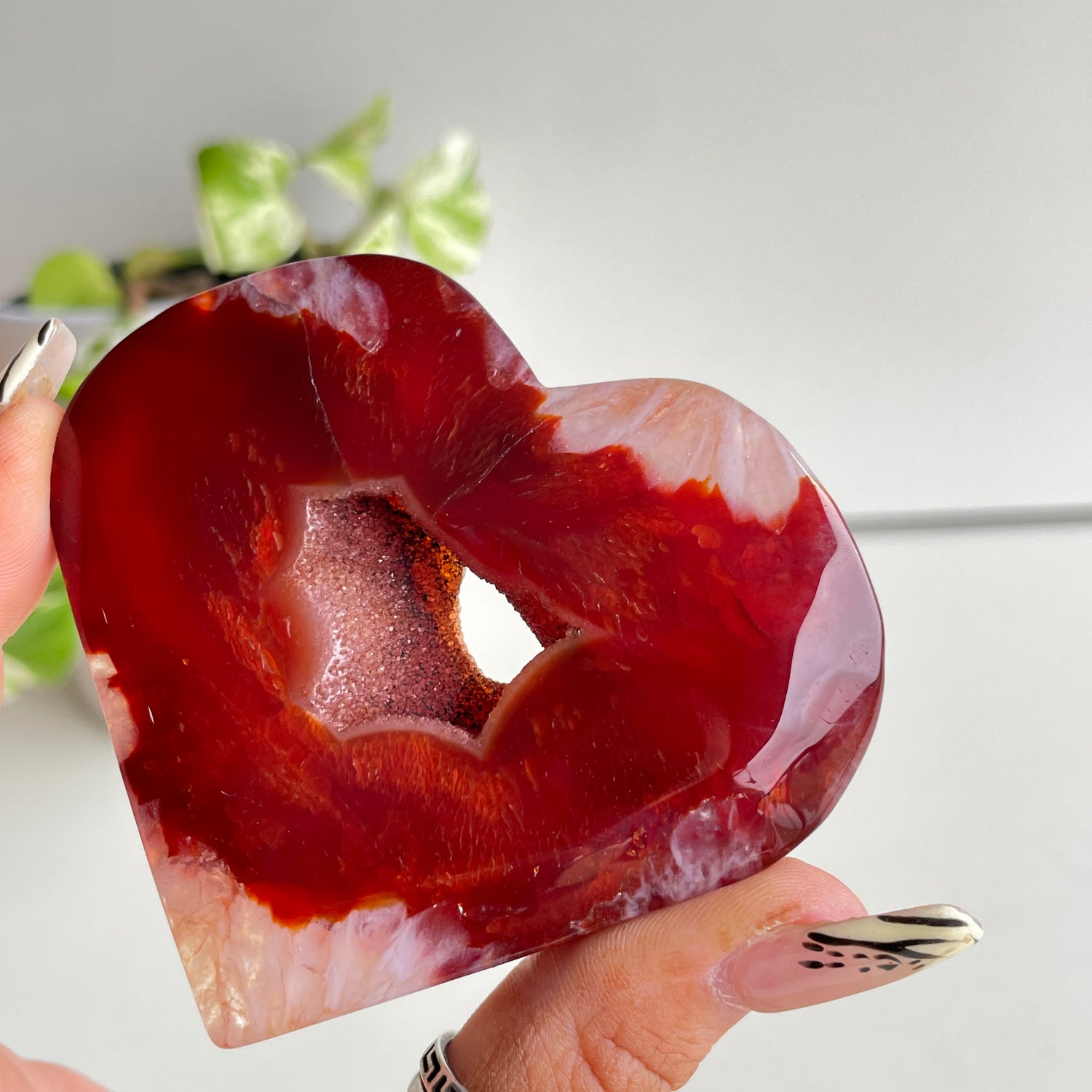 Carnelian Heart 7.7cm