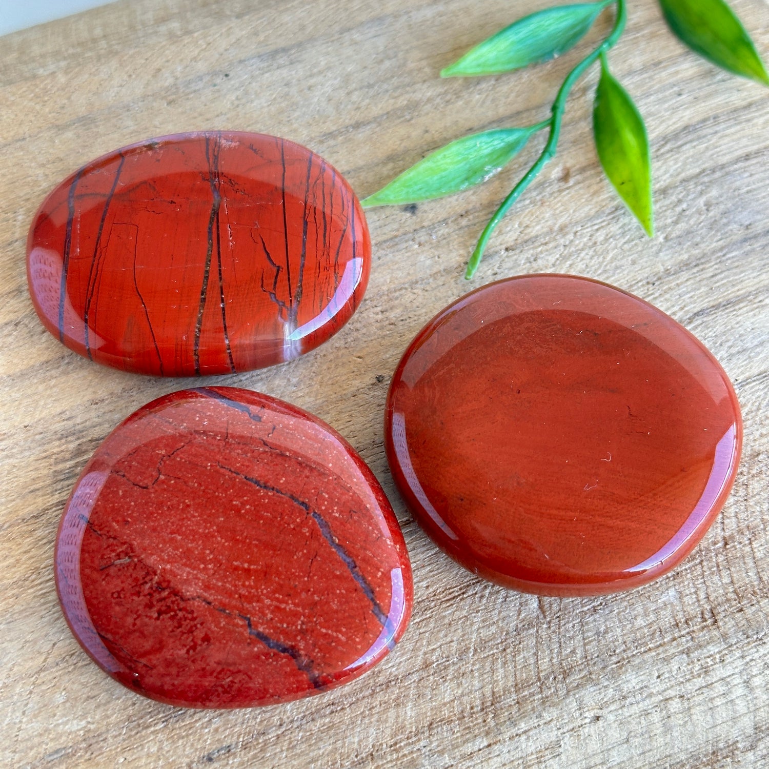 Red Jasper Flat Stone XL Bra Buddy