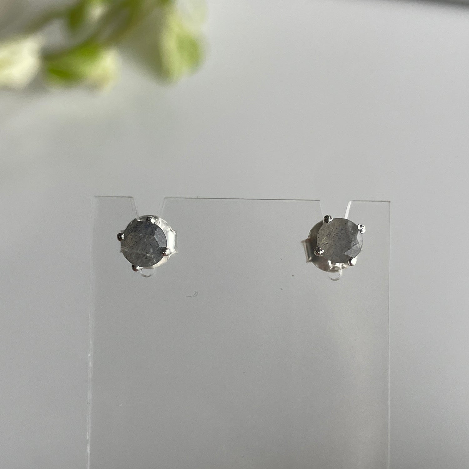 Labradorite Round Studs