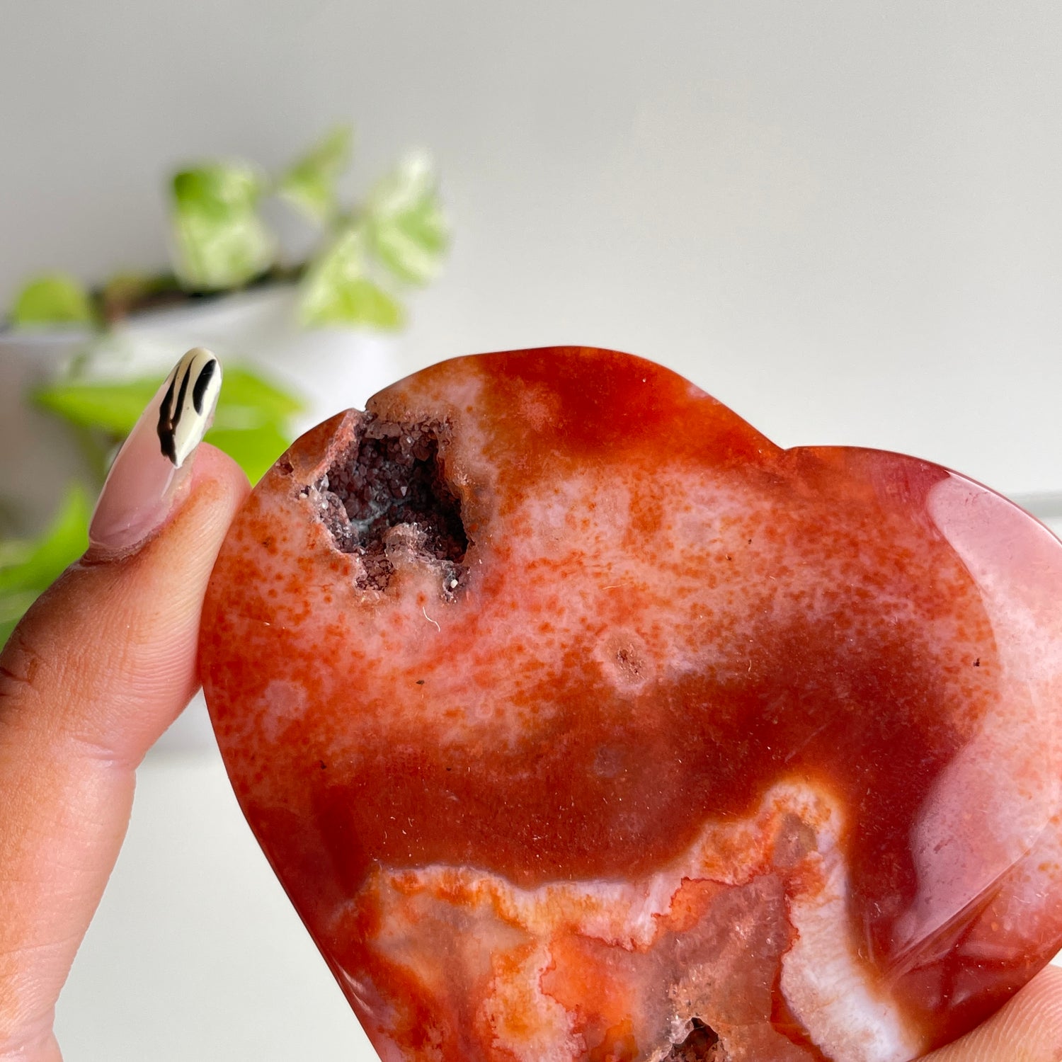Carnelian Heart 6.9cm