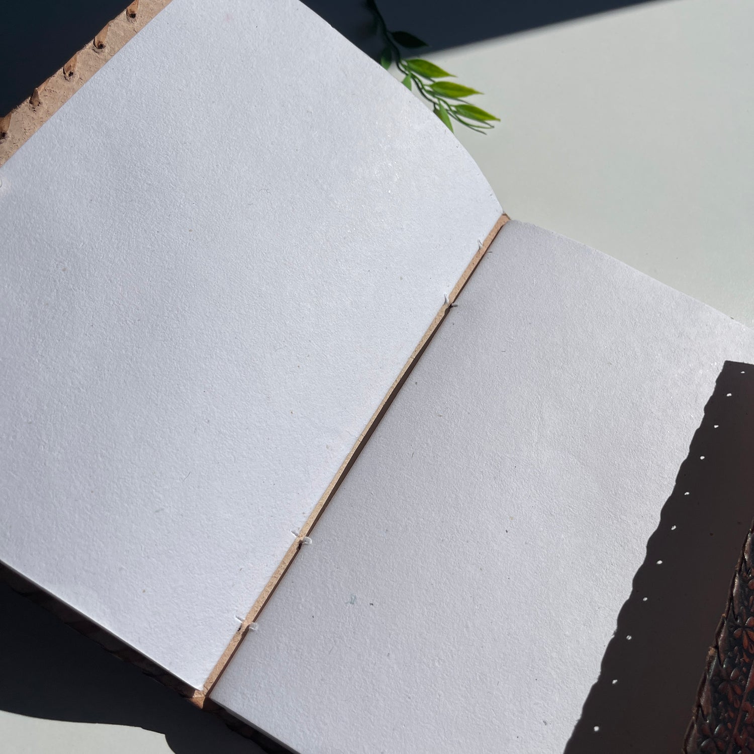 Leather Book 2 Buckles 1 Crystal