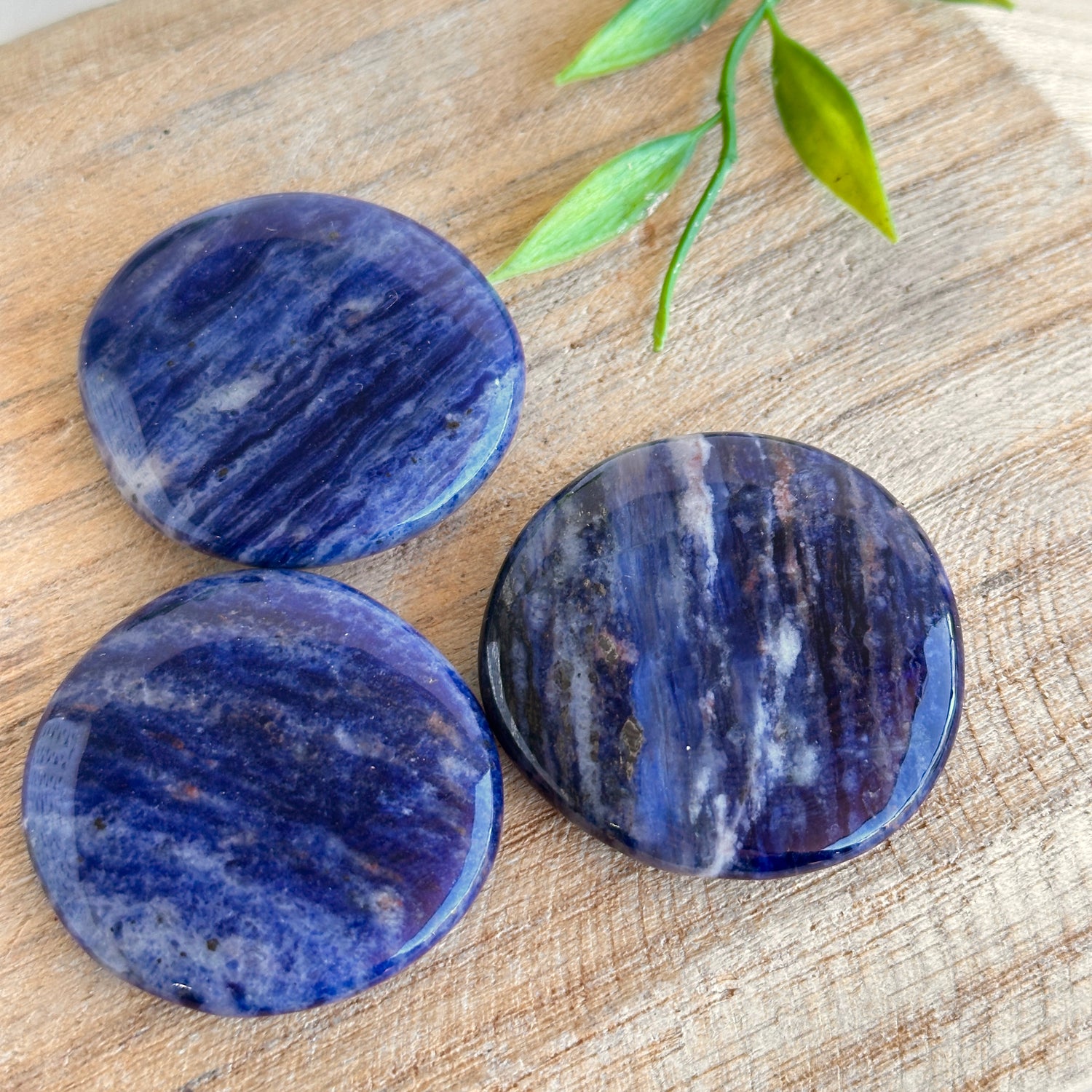 Sodalite Flat Stone XL Bra Buddy