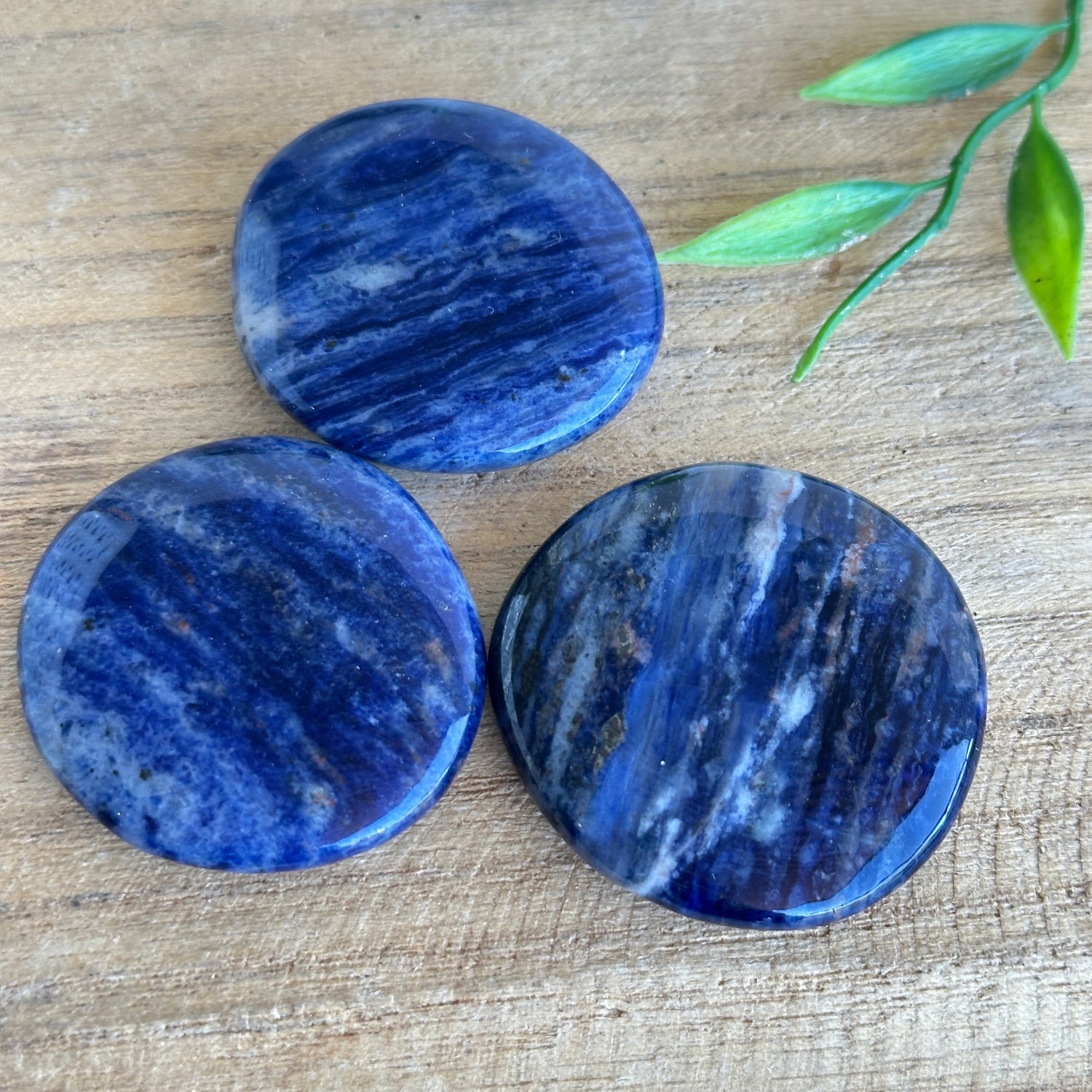 Sodalite Flat Stone XL Bra Buddy