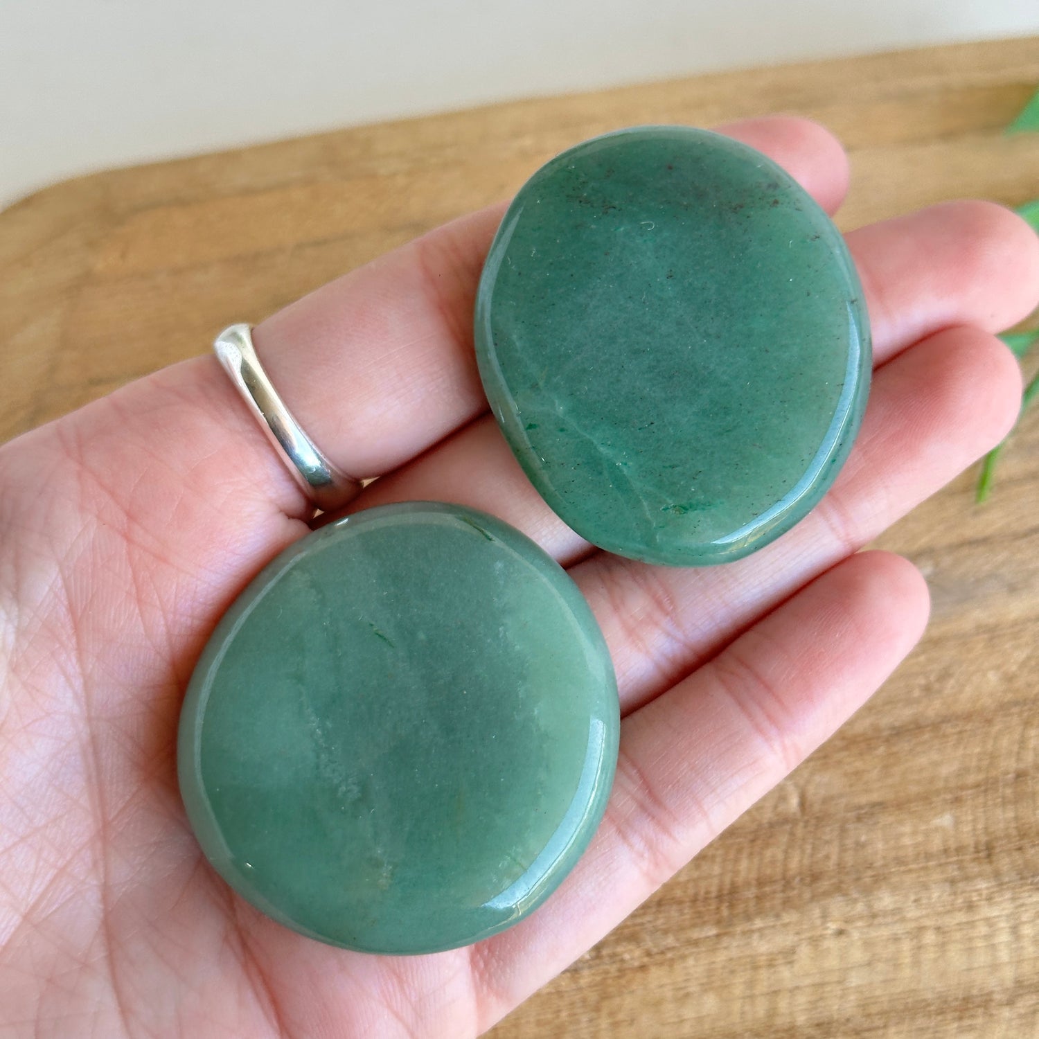 Green Aventurine Flat Stone XL Bra Buddy