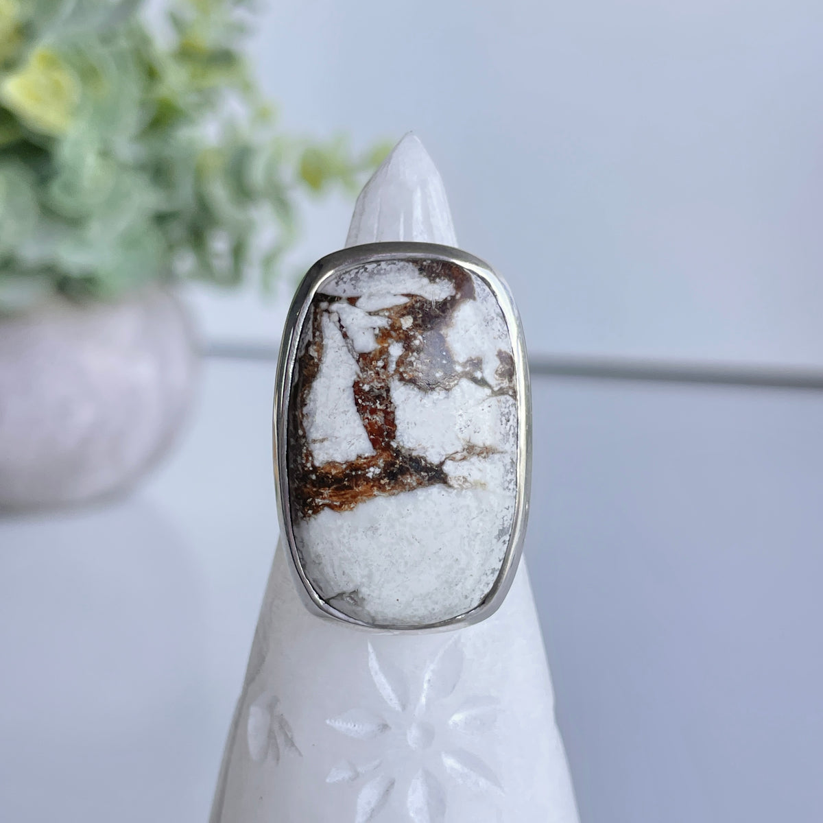 Wild Horse Rectangle Ring Sz7.5