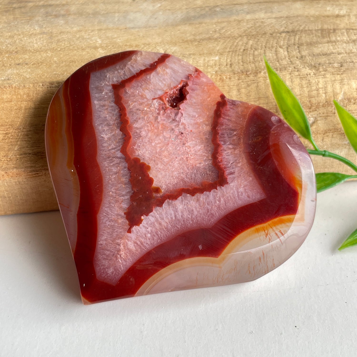 Carnelian Heart 7.6cm