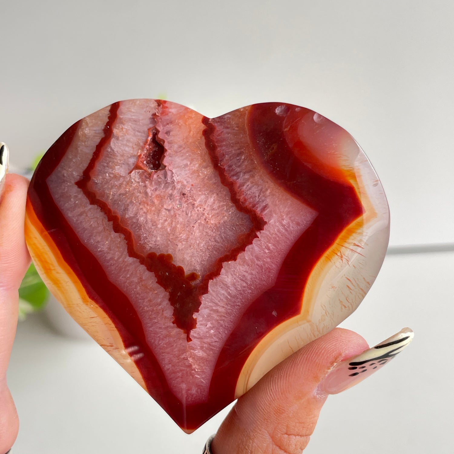 Carnelian Heart 7.6cm
