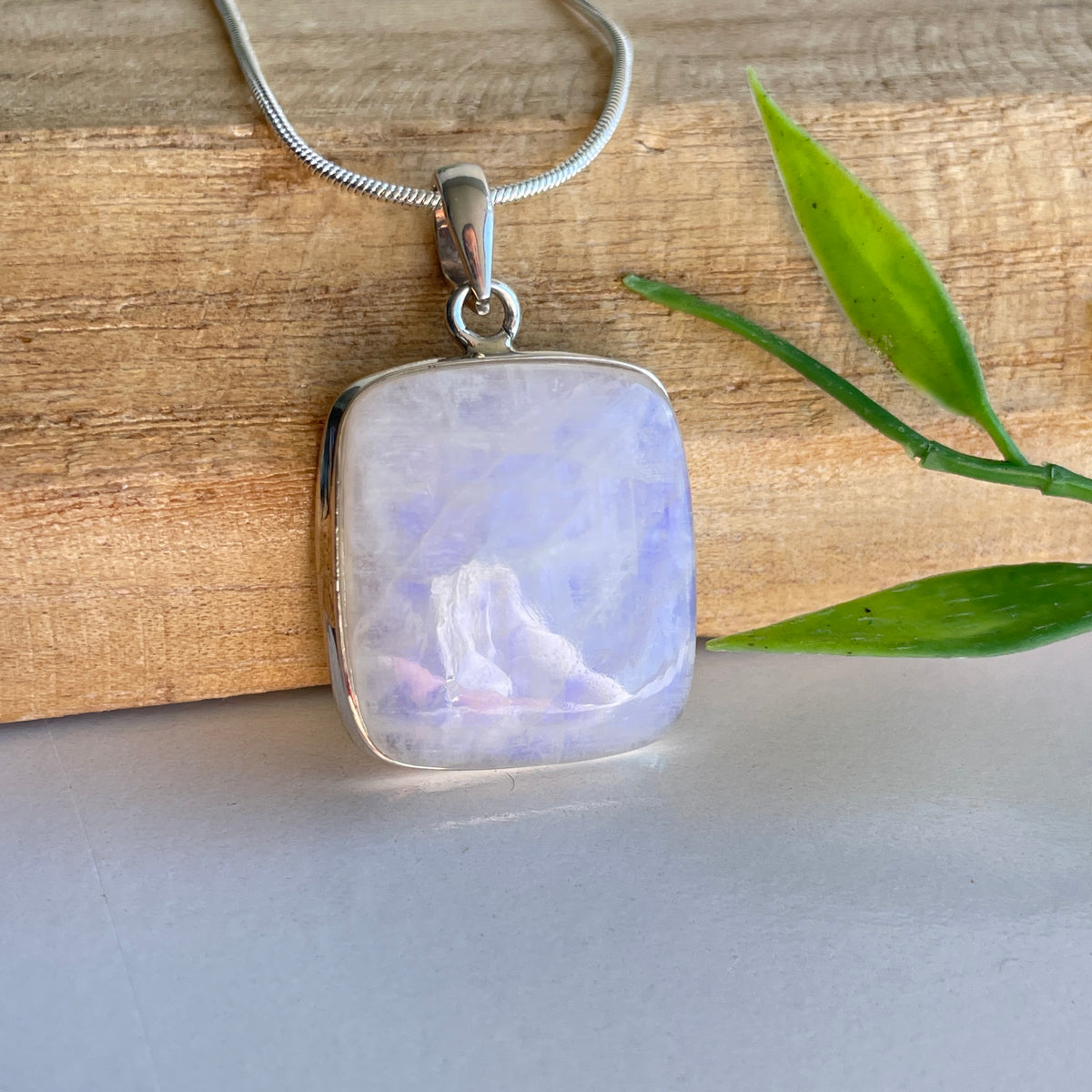 Moonstone Square Pendant