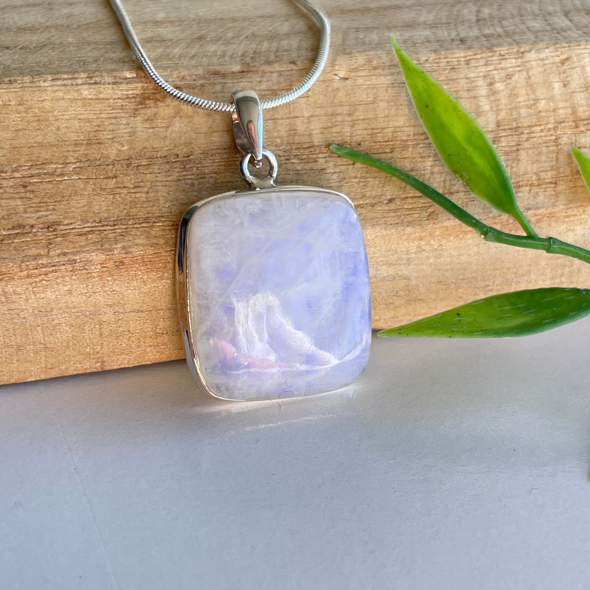 Moonstone Square Pendant