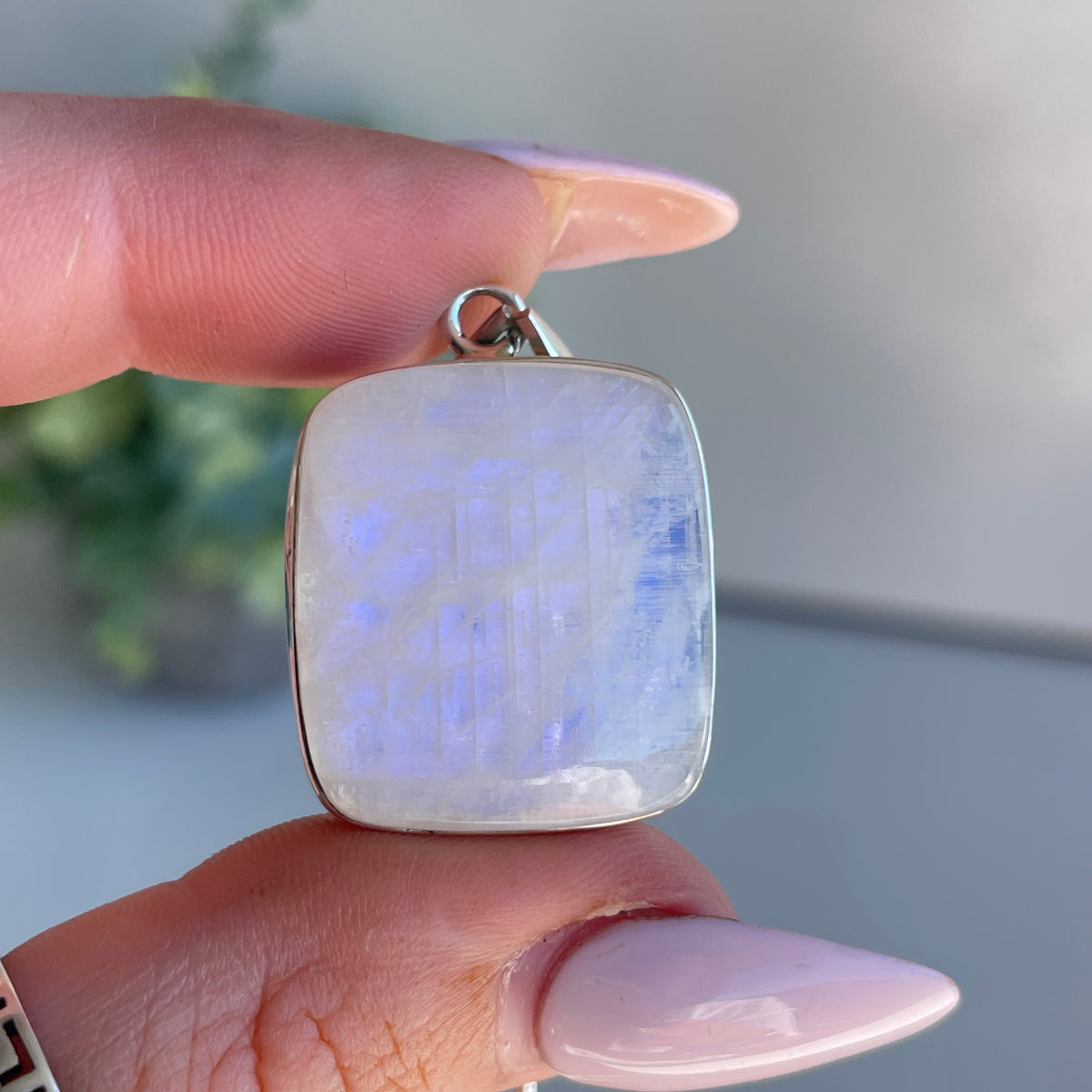 Moonstone Square Pendant