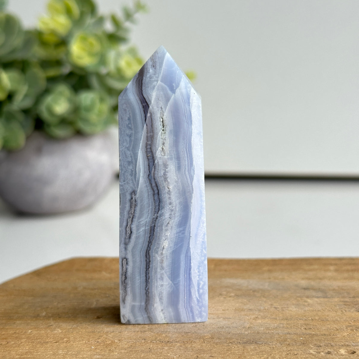 Blue Lace Agate Obelisk 7.6cm