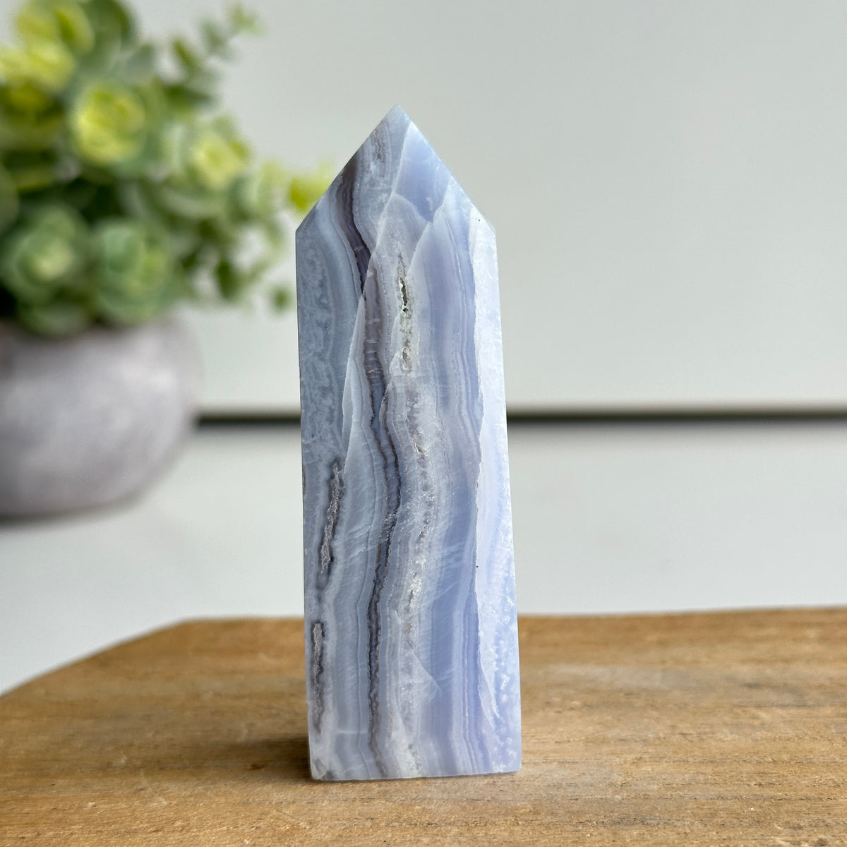 Blue Lace Agate Obelisk 7.6cm