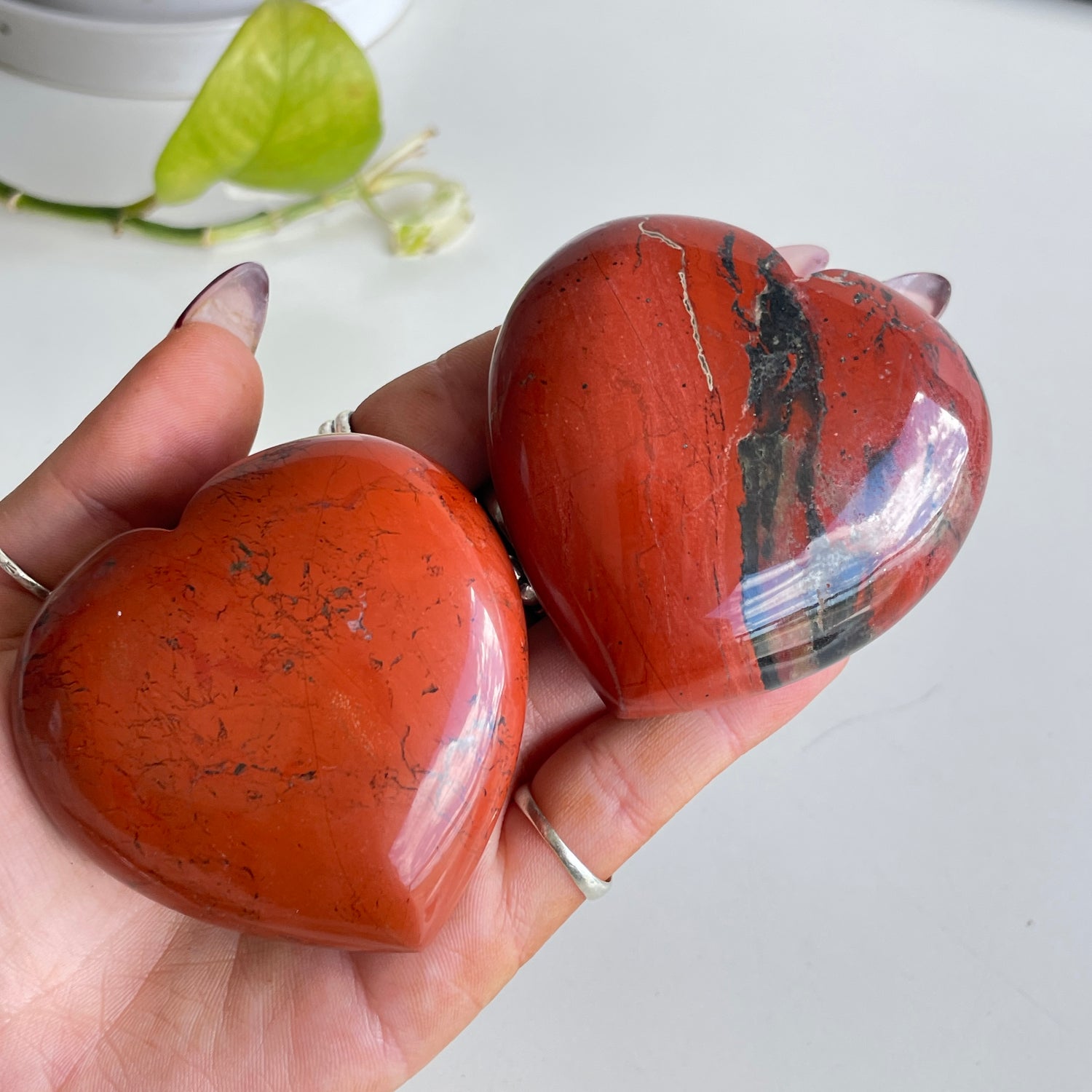 Red Jasper Heart