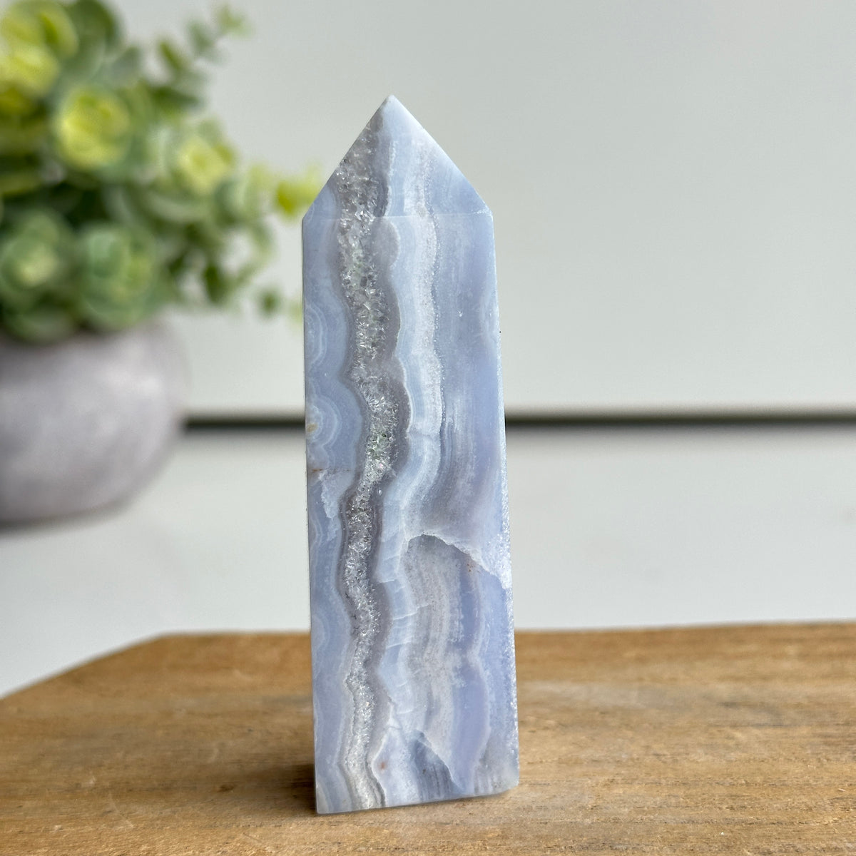 Blue Lace Agate Obelisk 7.9cm