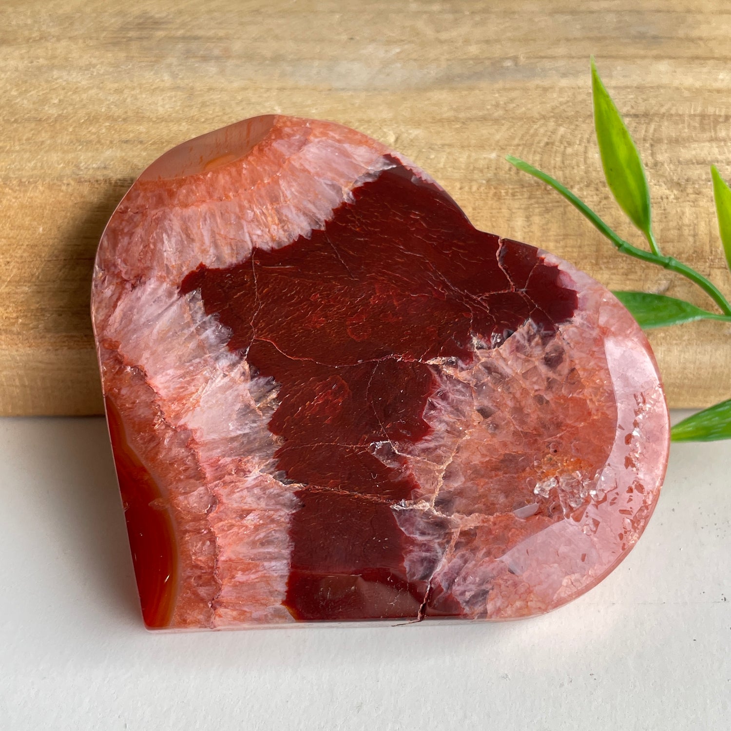 Carnelian Heart 8.6cm