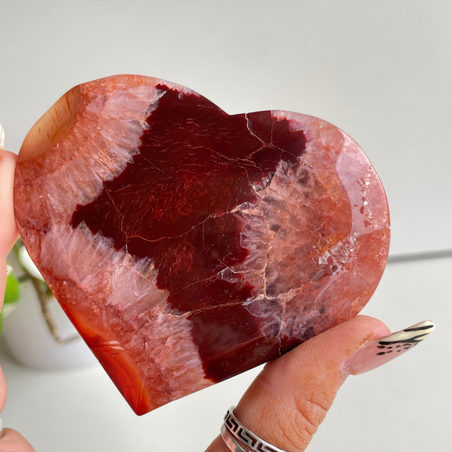 Carnelian Heart 8.6cm