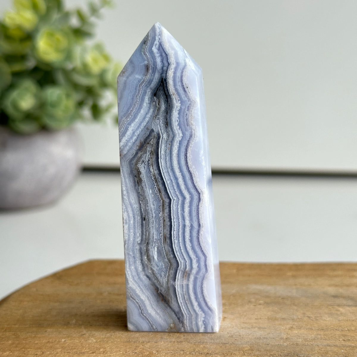 Blue Lace Agate Obelisk 8.5cm