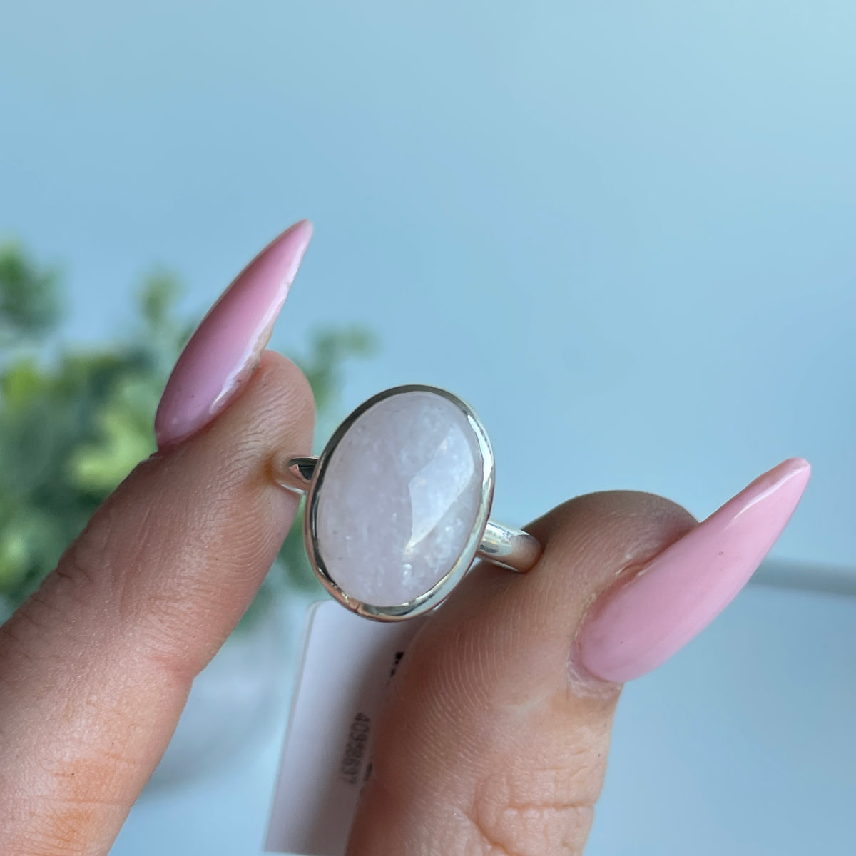 Morganite Oval Ring Sz7.5