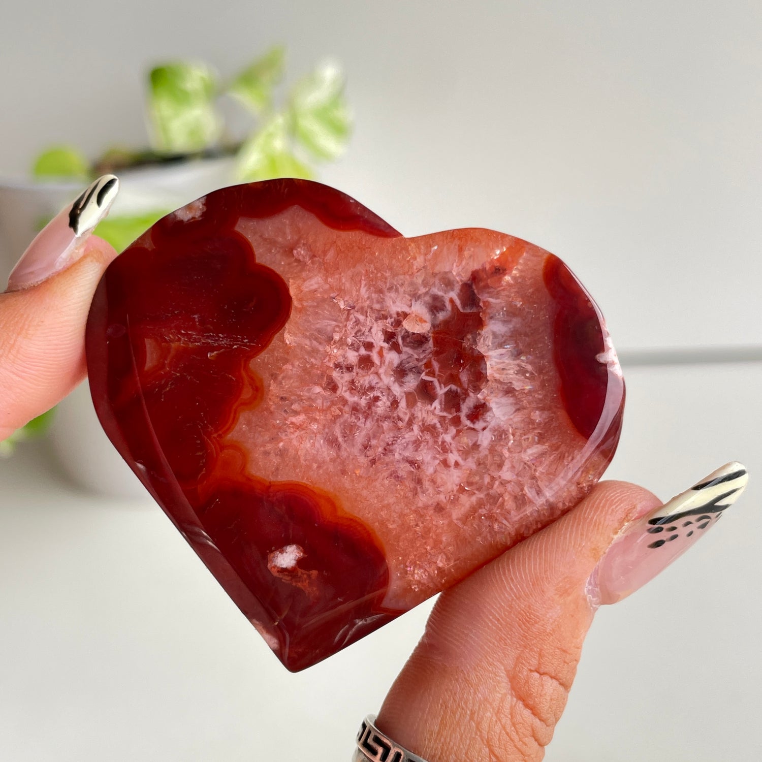Carnelian Heart 5.9cm