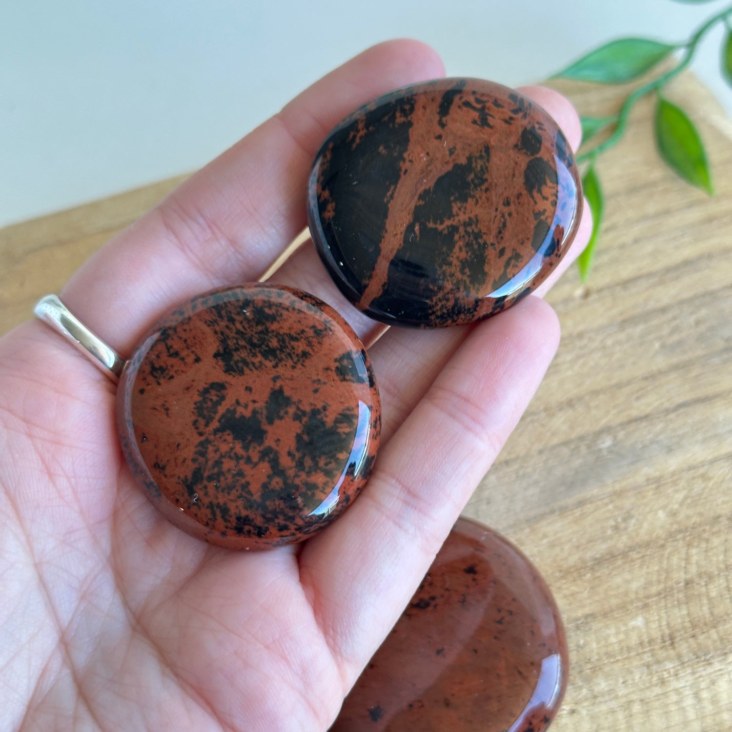 Mahogany Obsidian Flat Stone XL Bra Buddy