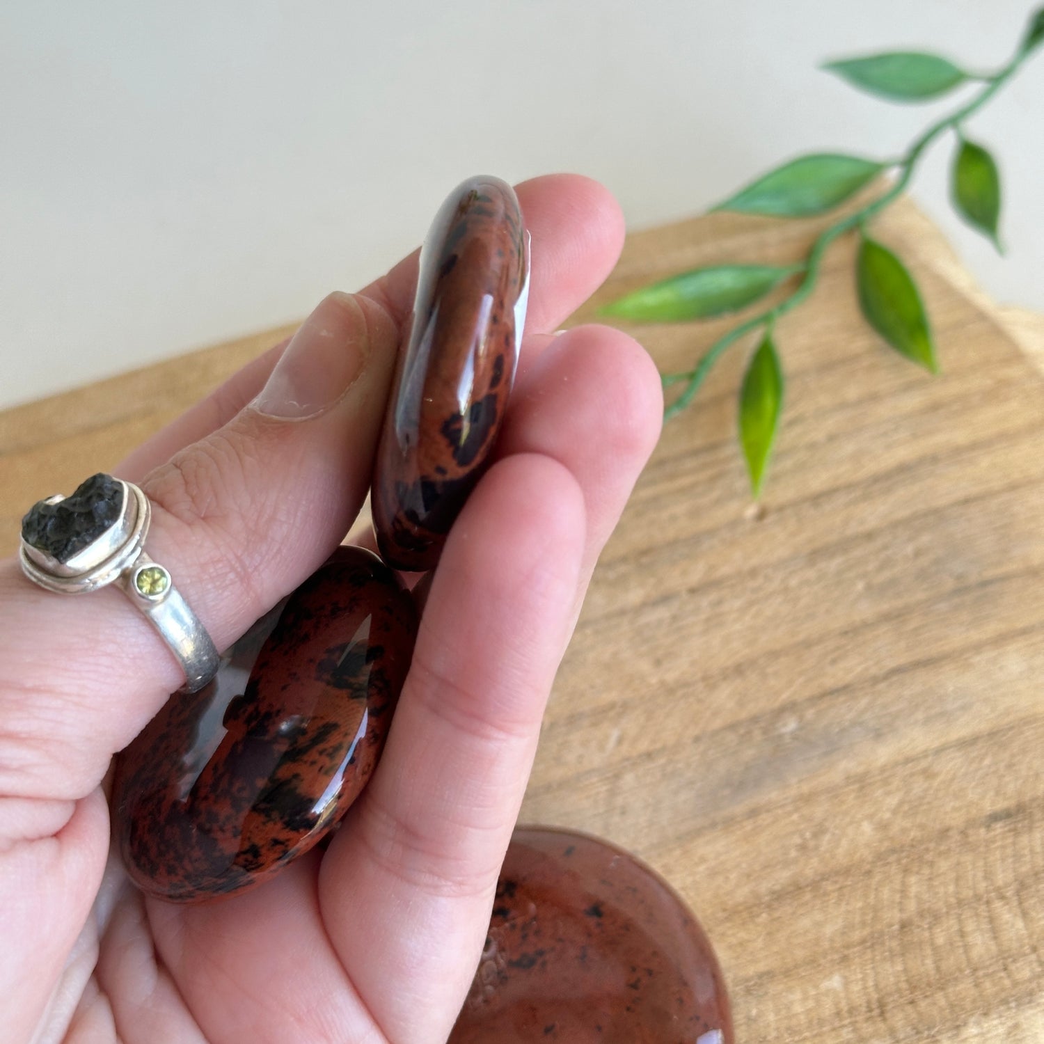 Mahogany Obsidian Flat Stone XL Bra Buddy