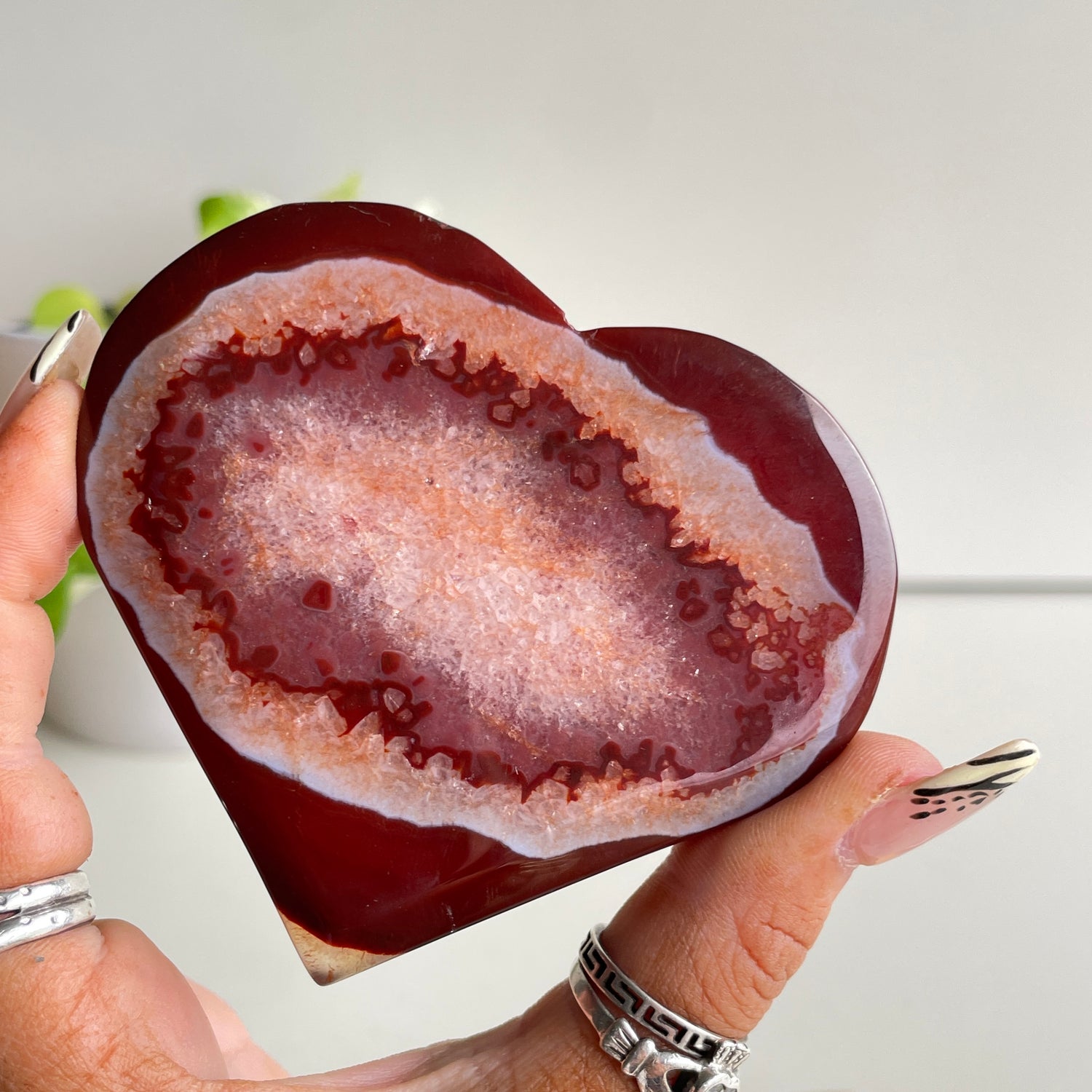 Carnelian Heart 8.4cm
