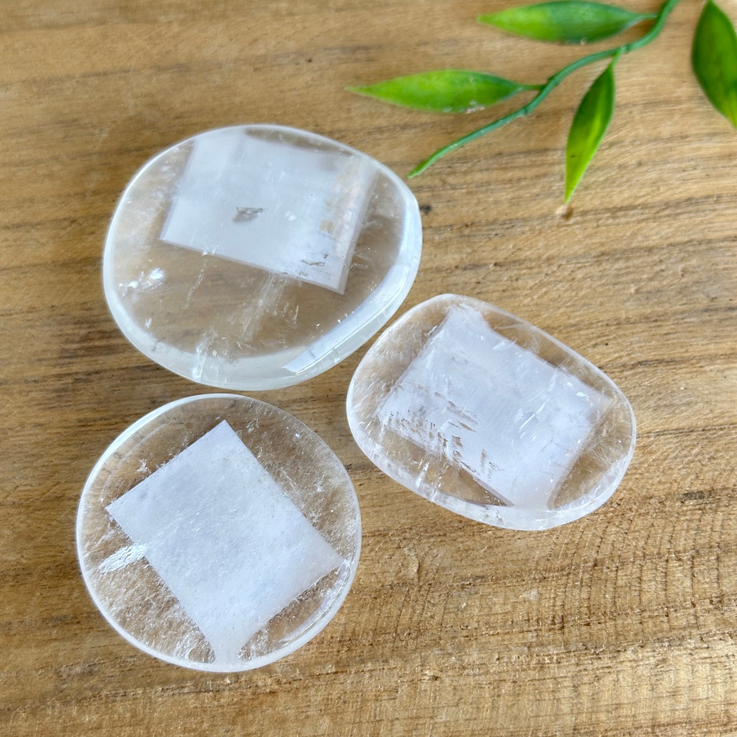 White Calcite Flat Stone XL Bra Buddy
