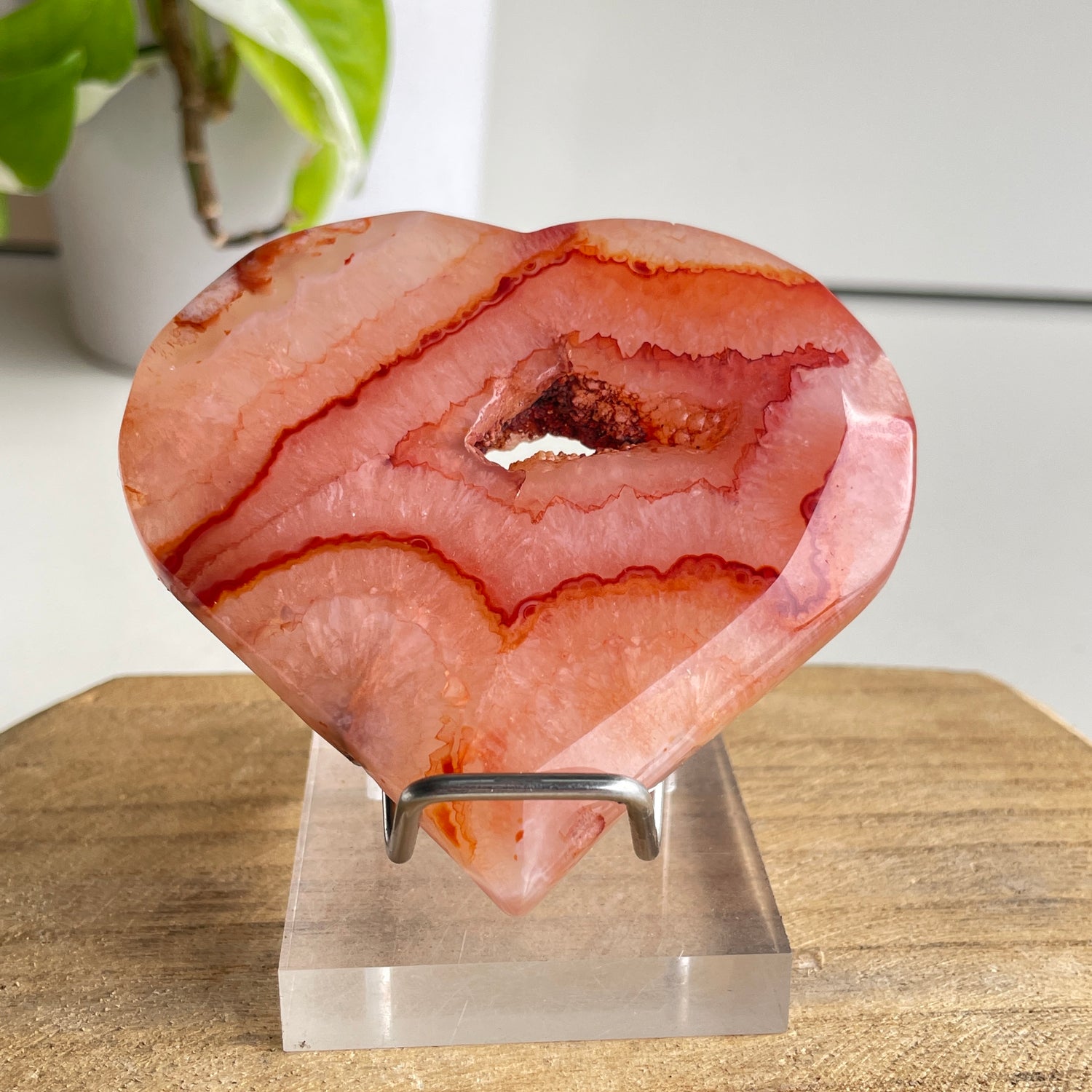 Carnelian Heart 8.3cm