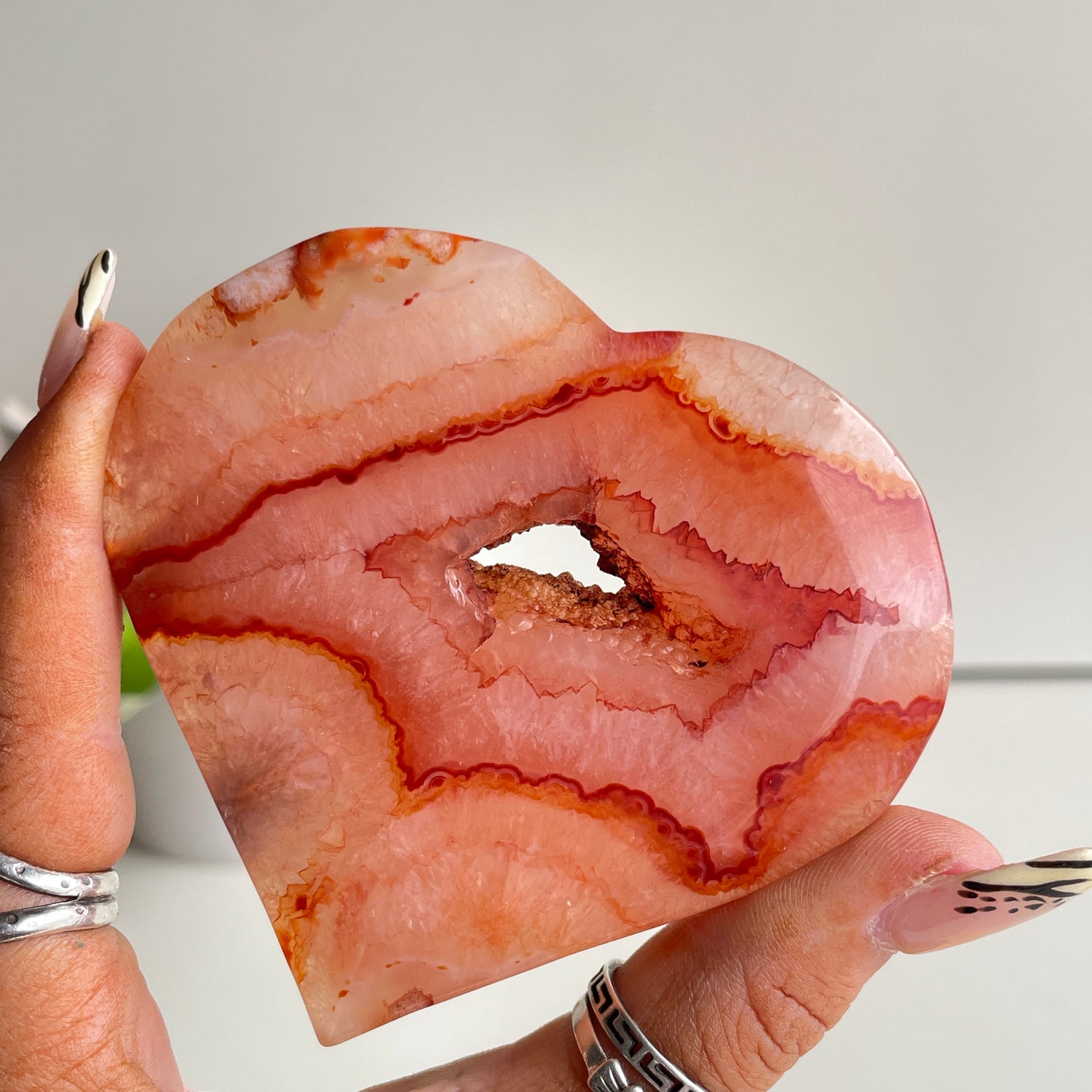 Carnelian Heart 8.3cm