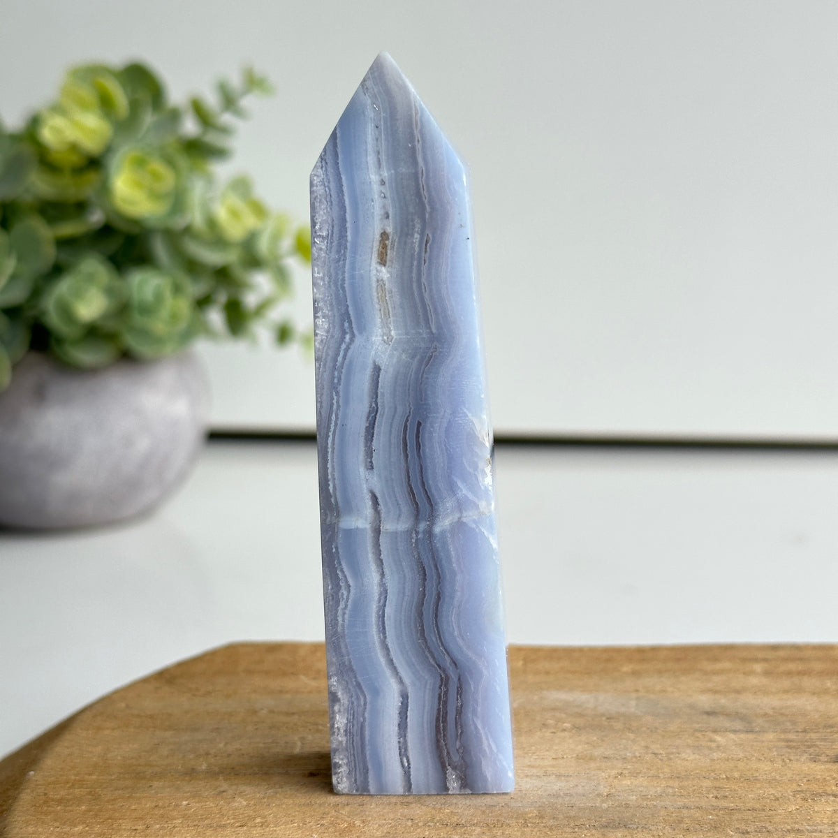 Blue Lace Agate Obelisk 10.4cm