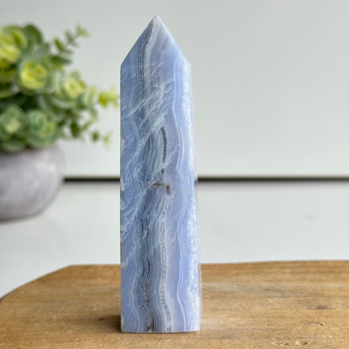 Blue Lace Agate Obelisk 10.4cm