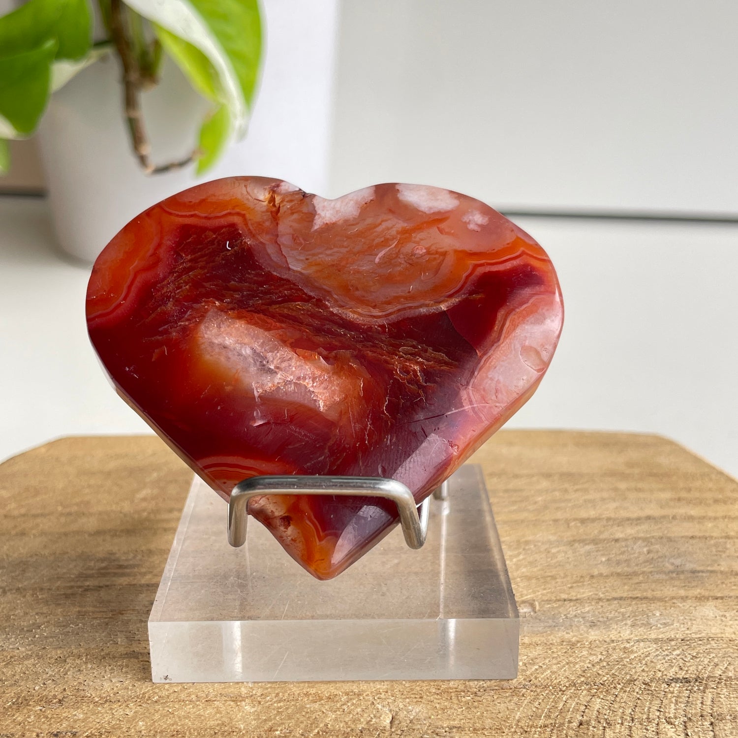 Carnelian Heart 6.9cm