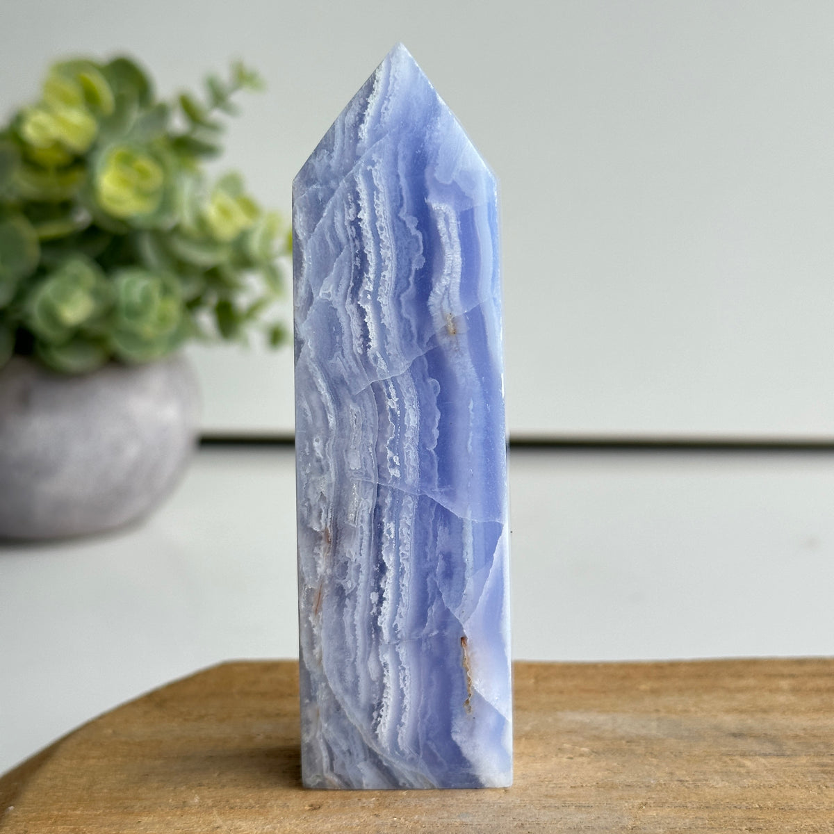 Blue Lace Agate Obelisk 10.4cm