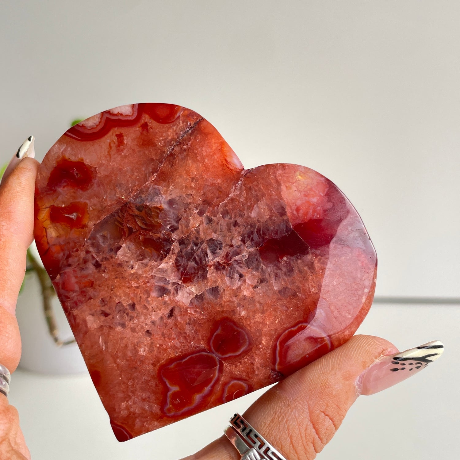 Carnelian Heart 8.2cm