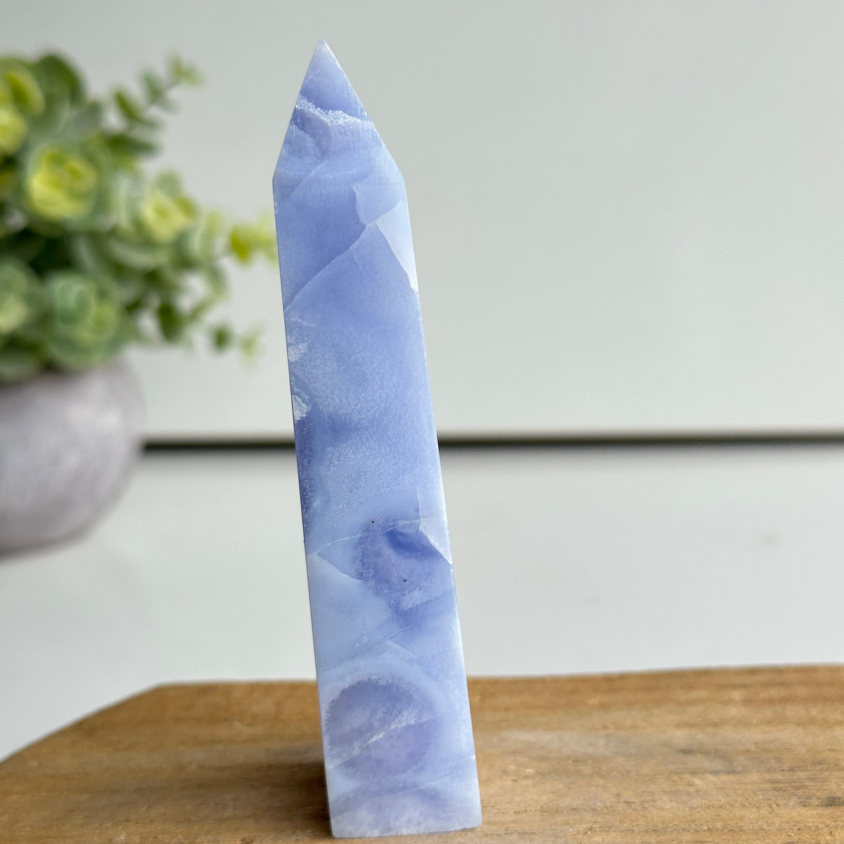 Blue Lace Agate Obelisk 10.4cm
