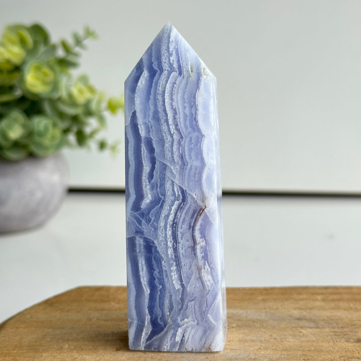 Blue Lace Agate Obelisk 10.4cm