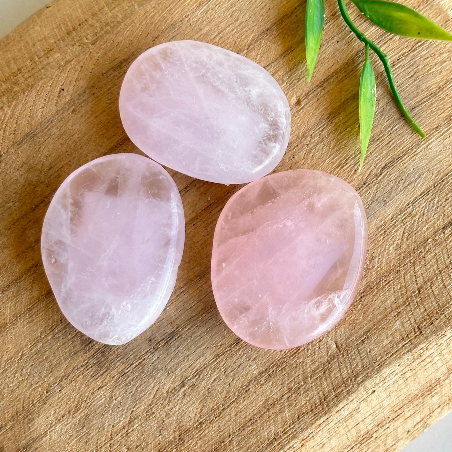 Rose Quartz Flat Stone XL Bra Buddy